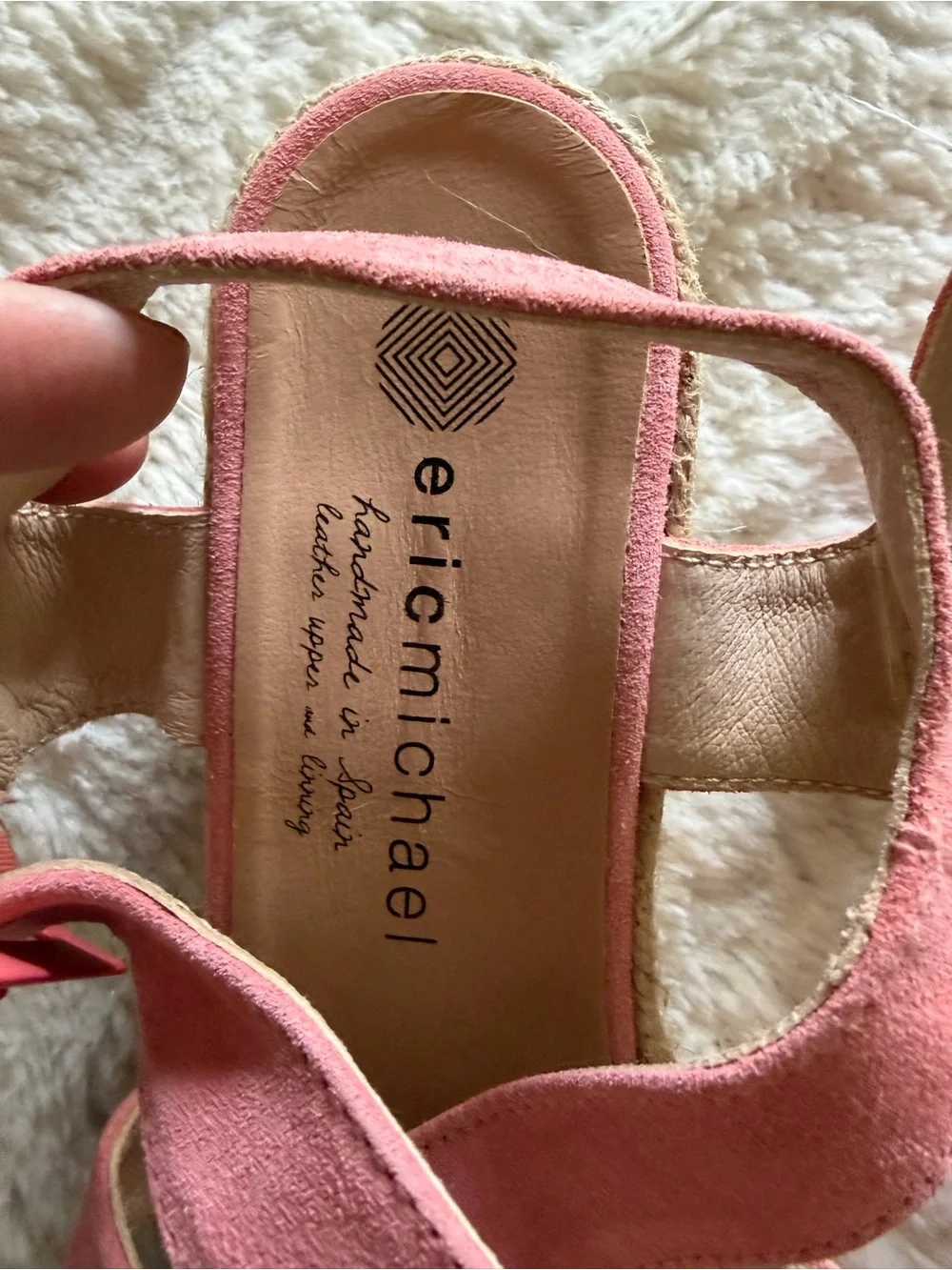 Eric Michael pink suede